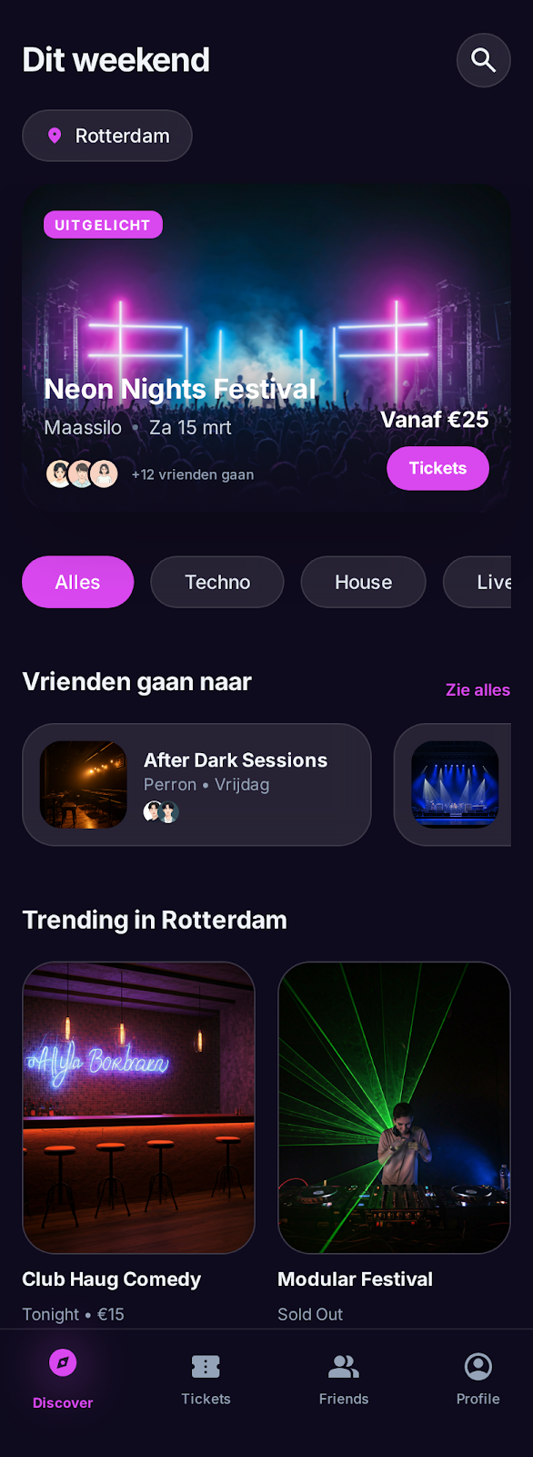 Pulse events app