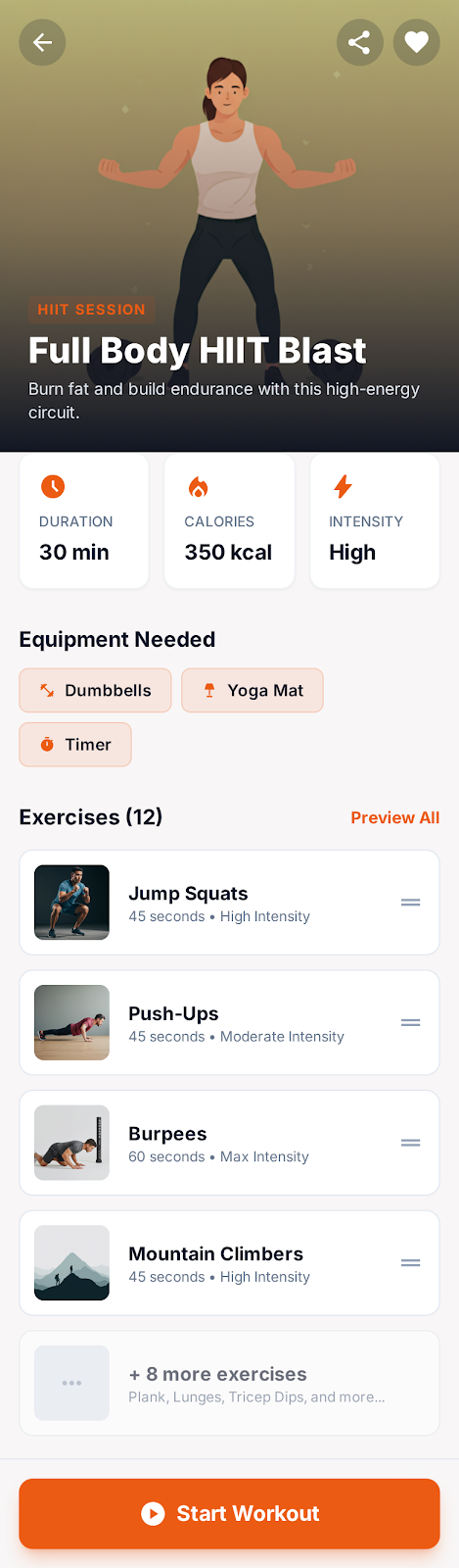 Pulsio fitness app